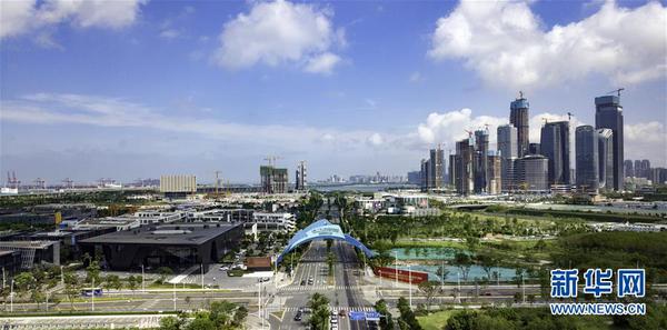 这是广东自贸试验区深圳前海蛇口片区（2018年5月15日摄）。 新华社发（丘根茂 摄）