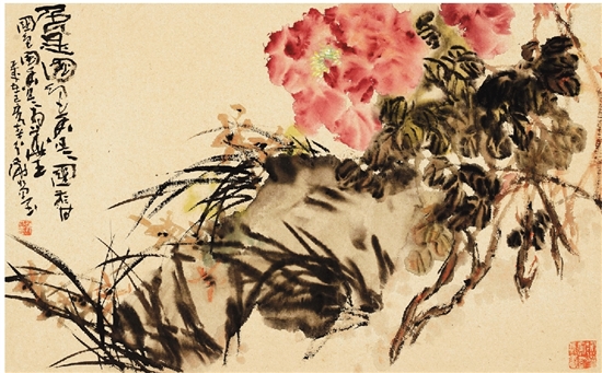 谢水墨 国色国香图 48×77cm