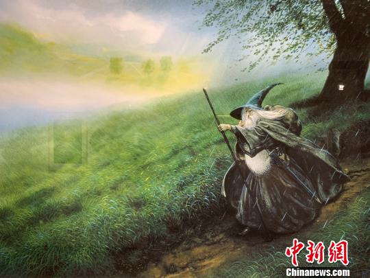 “中洲旅人——约翰·豪艺术展”。　康玉湛 摄