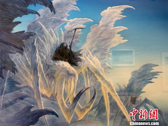 “中洲旅人——约翰·豪艺术展”。　康玉湛 摄