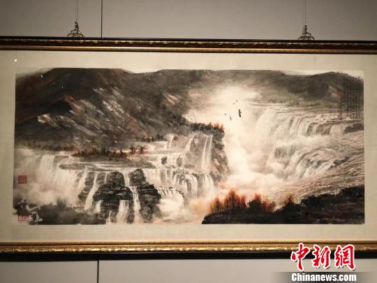 江明贤作品。　朱晓颖 摄
