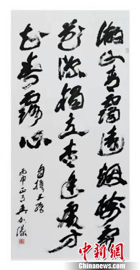 此次展出的书画作品 吾群提供 摄