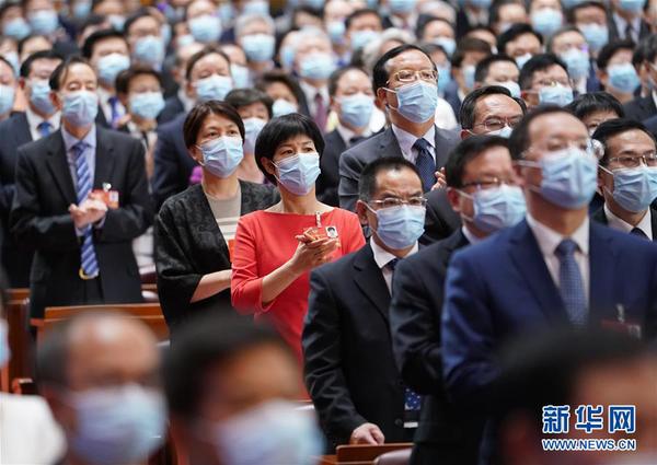 　　5月27日，中国人民政治协商会议第十三届全国委员会第三次会议在北京人民大会堂举行闭幕会。 新华社记者 邢广利 摄