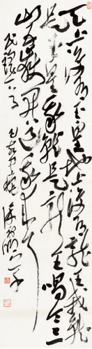 民谣一首（草书）180×49cm-2019年-徐利明