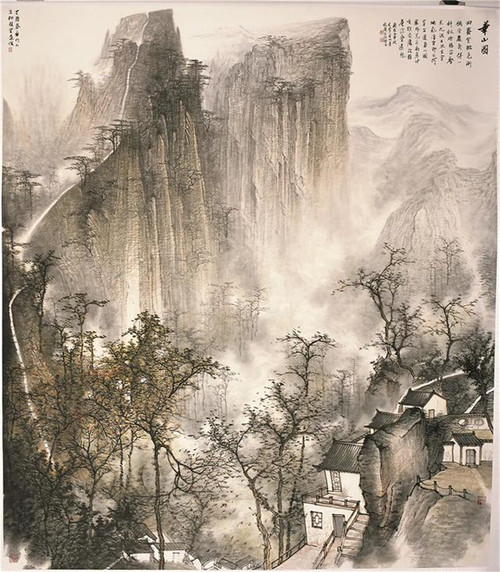 周逢俊 华山图 200x230cm