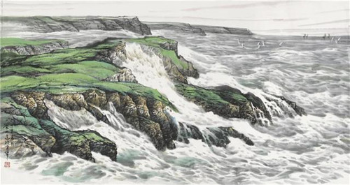 宋明远 海岛新绿 175.9cmx94cm