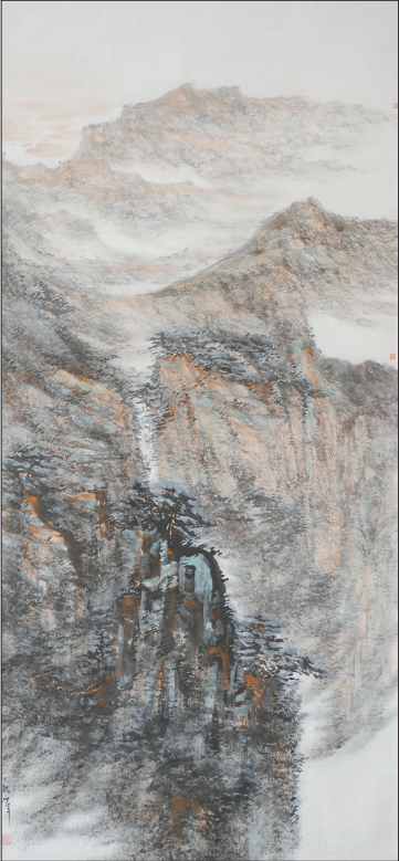 《云山清音》中国画 戴淑娟 作