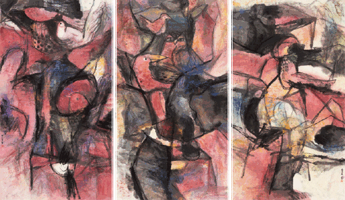 红-200×113cm×3-2020年-季-平
