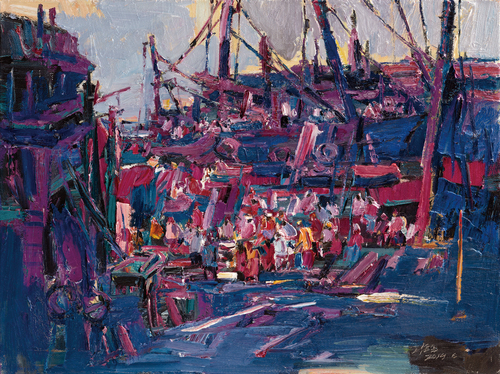 风调雨顺 60cmx80cm 油画 2014