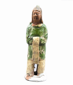 图4 宋三彩女侍陶俑_b