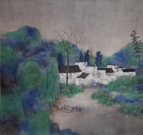 10026 微风                纸本重彩      65x65cm 2010