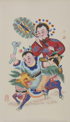 山东高密年画《吉祥富贵》4