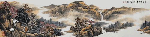 金谷清幽-138×34cm-张英才