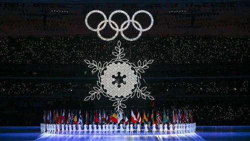 2月20日晚，北京第二十四届冬季奥林匹克运动会闭幕式在国家体育场举行。这是闭幕式现场。新华社记者李尕摄