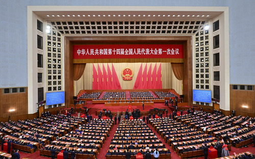 （两会）（1）十四届全国人大一次会议举行(1918605)-20230312020628