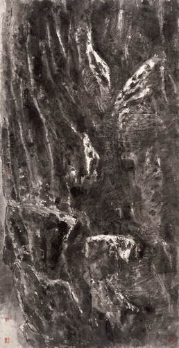 壬寅某日游山纪实十（国画）233×120cm--2022年-崔振宽