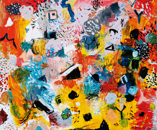 破碎的乡村风景（油画）150×180cm-2018年-王德仲