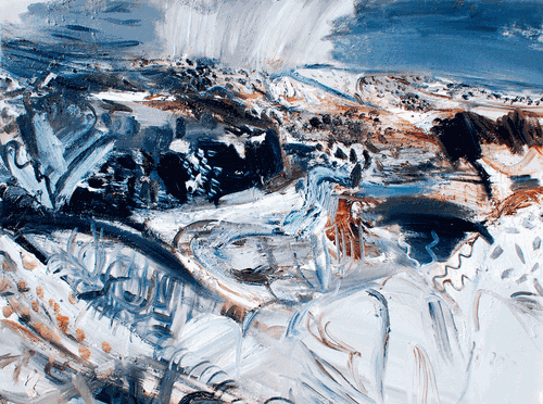 麻黄梁风景2号（油画）80×100cm-2010年-王德仲