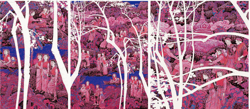 怒族鲜花节.生活如歌（国画）3.5×2.5cm--2020年-陈孟昕