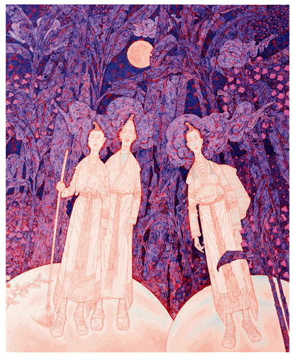 苗山诗韵（国画）170×139cm-2022年-陈孟昕