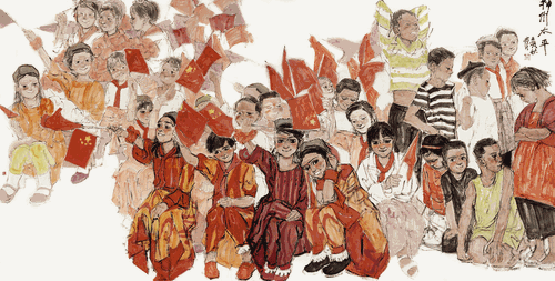 神州太平（国画）200×400cm-2022-申卉芪