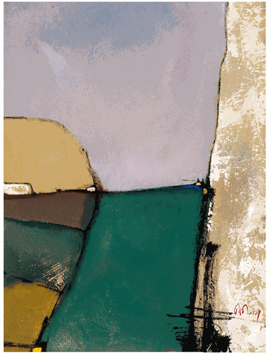 净-土（油画）60×45cm-2001年-巴-图