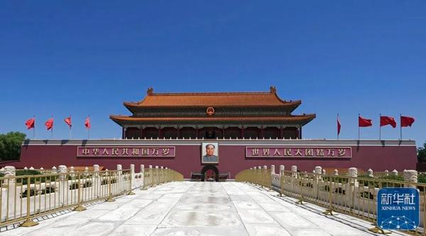 △7月17日拍摄的天安门城楼。