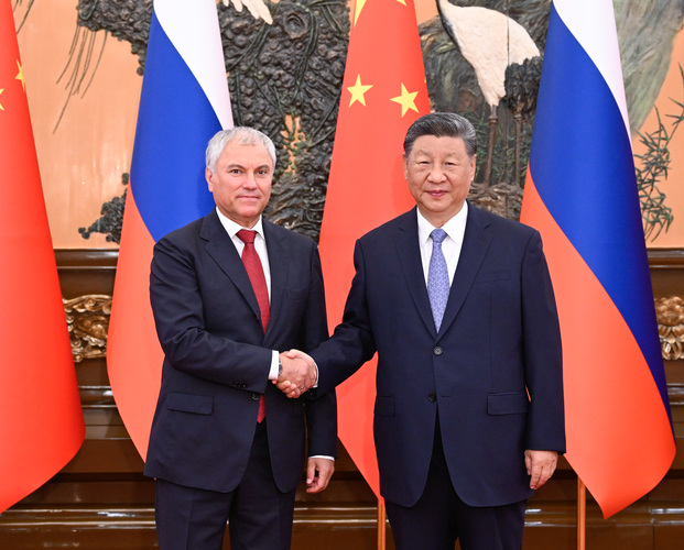 习近平会见俄罗斯国家杜马主席沃洛金(8047344)-20250826160022