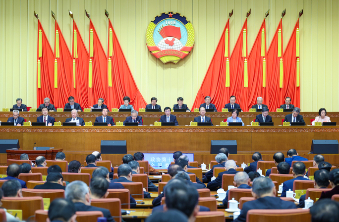 全国政协十四届常委会第十四次会议闭幕 王沪宁主持并讲话