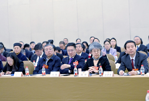 北京市政协十四届四次会议举行的“激发文化创新创造活力，推动首都文化繁荣发展”界别联组会上委员听会 - 副本