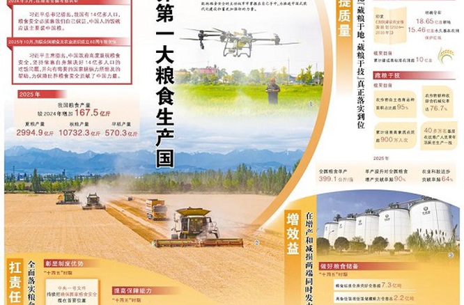 一点四万亿斤折射大国农业韧性强