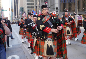 美国纽约：庆祝苏格兰格纹日