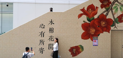 大型“情书”现身深圳街头