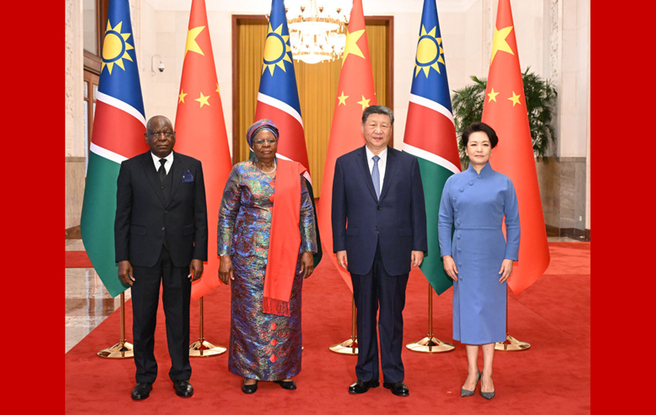 新华图讯丨习近平同纳米比亚总统恩代特瓦会谈