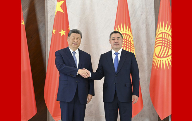 新华图讯丨习近平同吉尔吉斯斯坦总统扎帕罗夫会谈