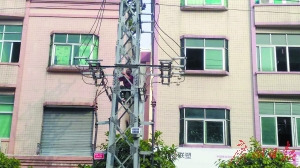 东莞一男子醉酒后爬电塔近7000户居民被断电
